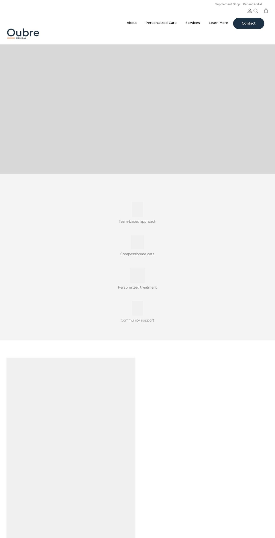 oubremedical.com shopify website screenshot