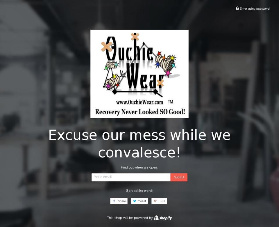ouchiewear.com shopify website screenshot