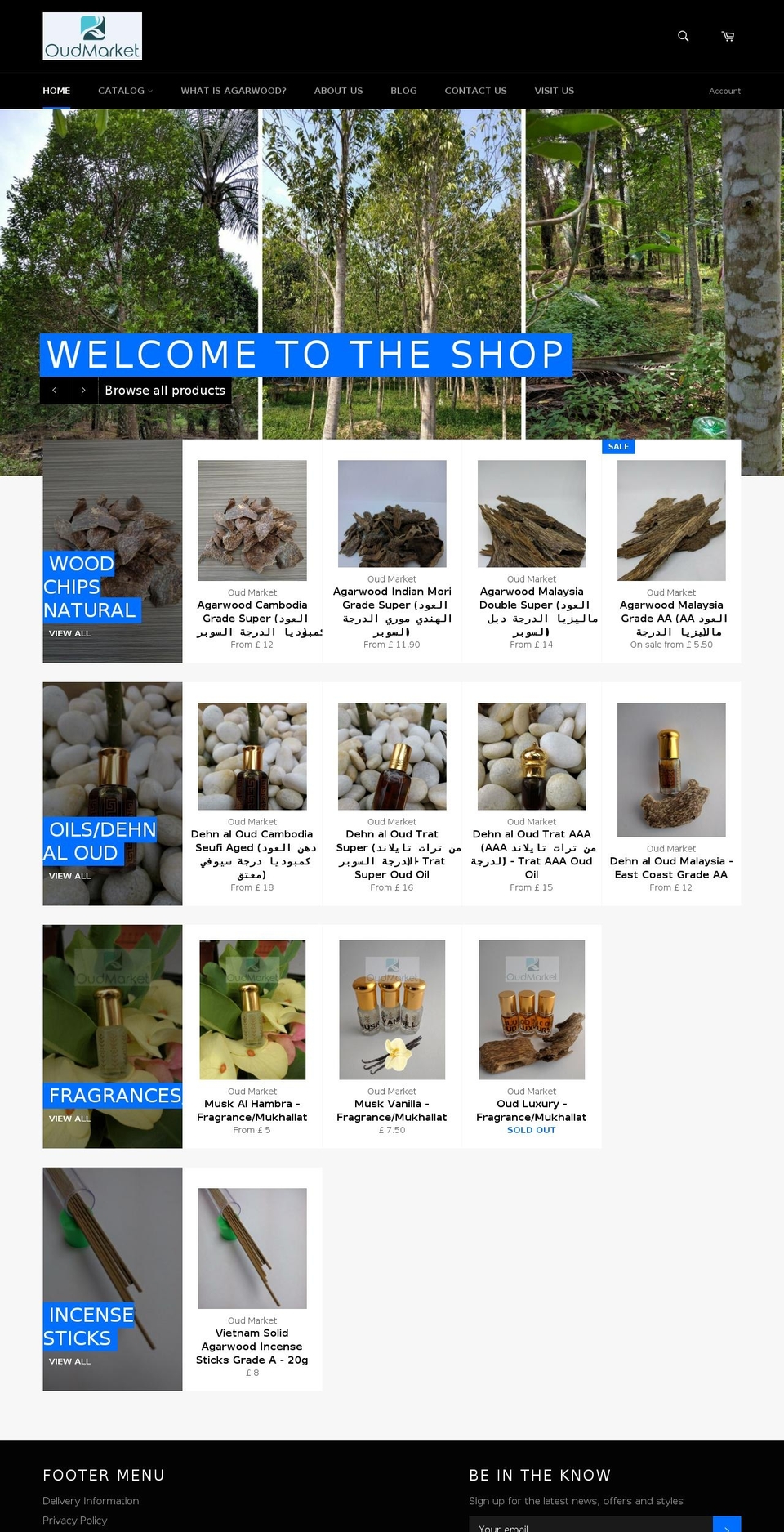oudmarket.com shopify website screenshot