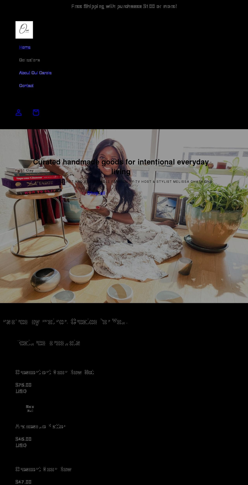 ouicarole.com shopify website screenshot