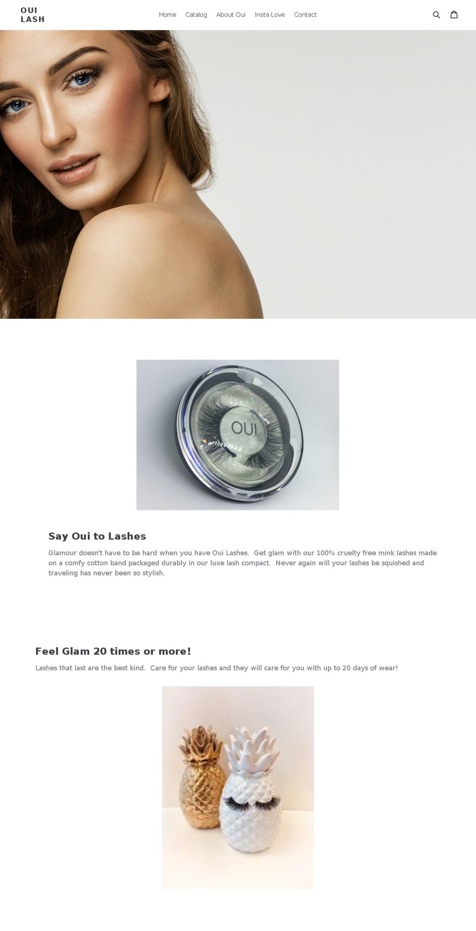 ouilash.com — Shopify storefront screenshot