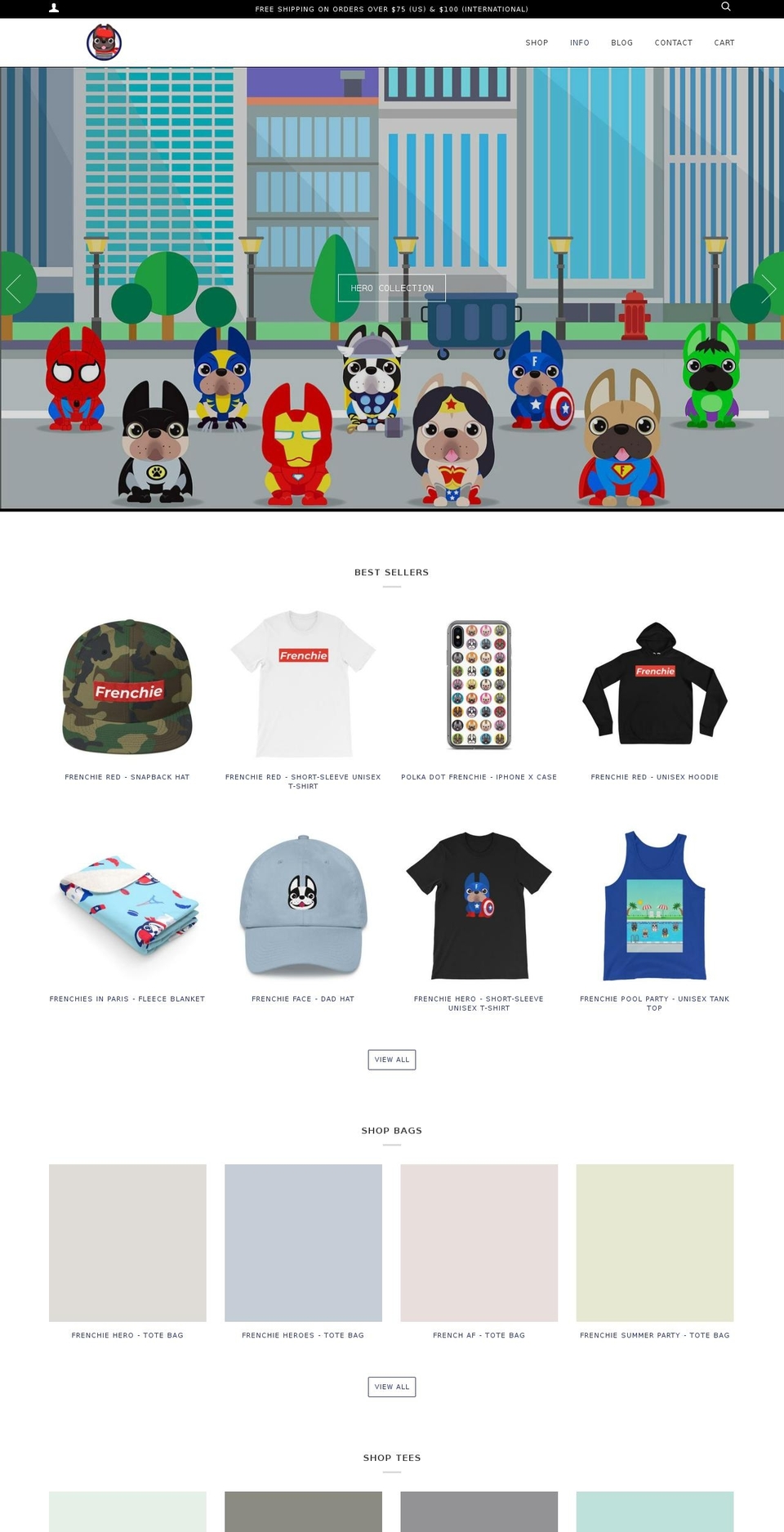 ouiouifrenchie.com shopify website screenshot