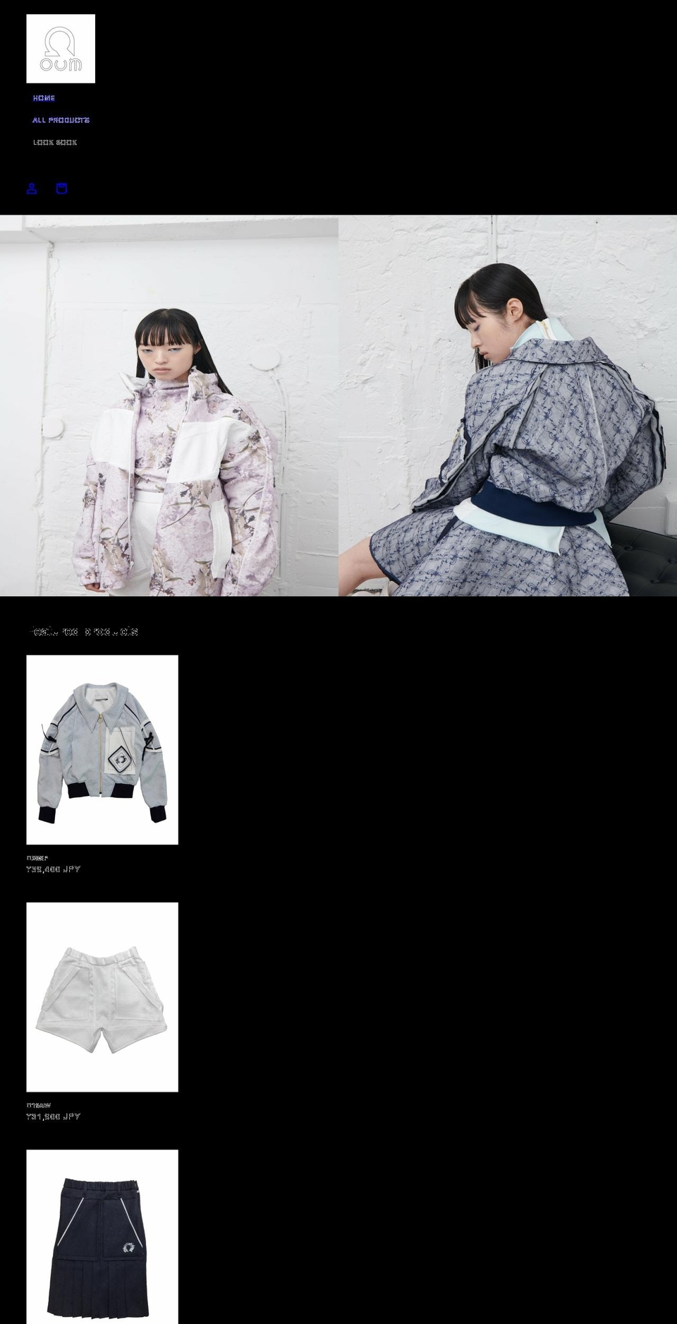 oum.tokyo shopify website screenshot