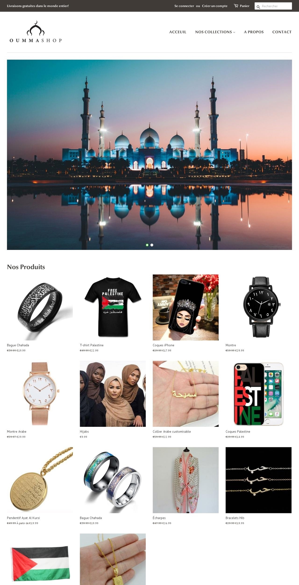 oumma-shop.com — Shopify storefront screenshot
