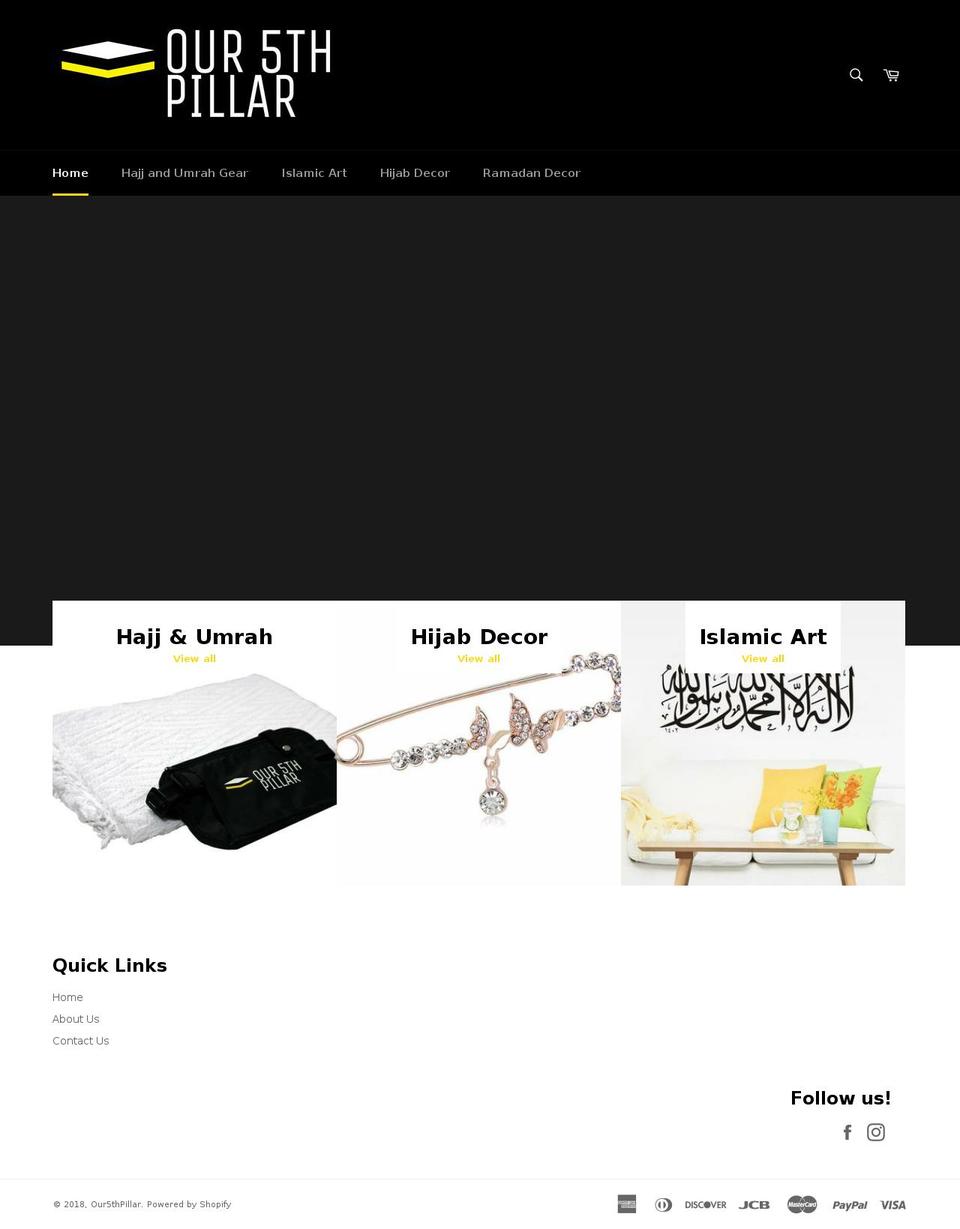 our5thpillar.com — Shopify storefront screenshot
