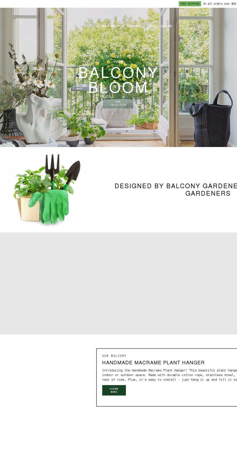 Neat-theme-v Shopify theme site example ourbalcony.com
