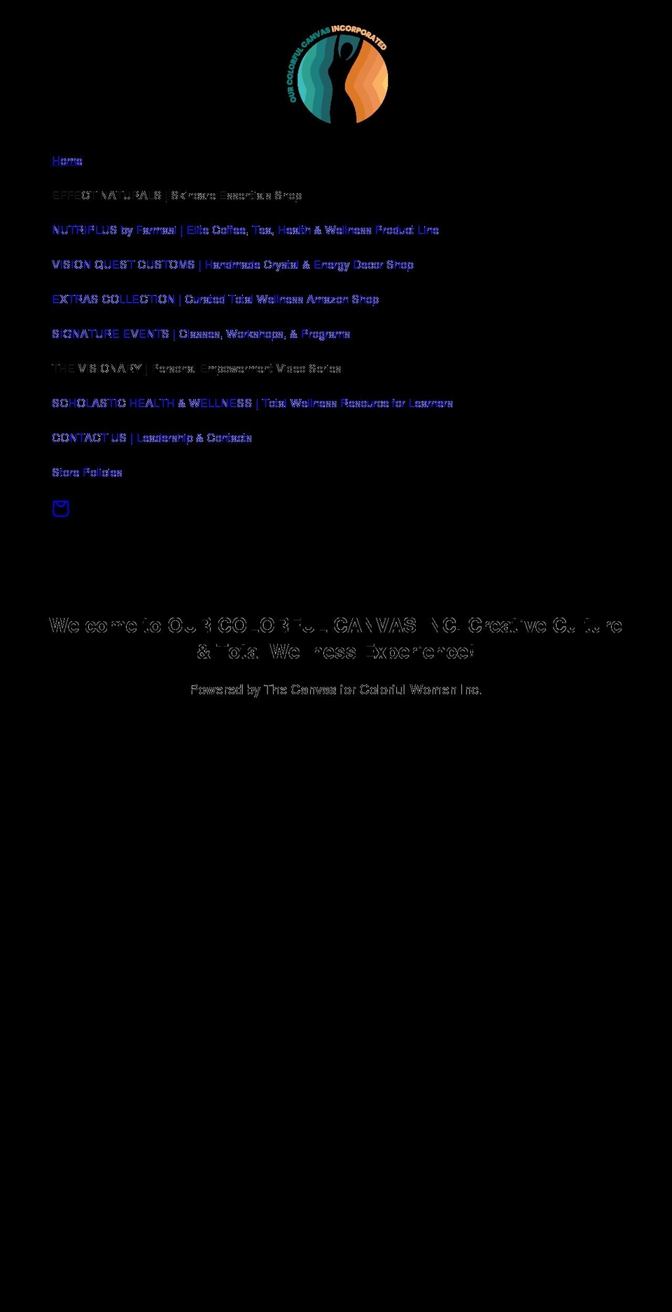 ourcolorfulcanvas.org shopify website screenshot