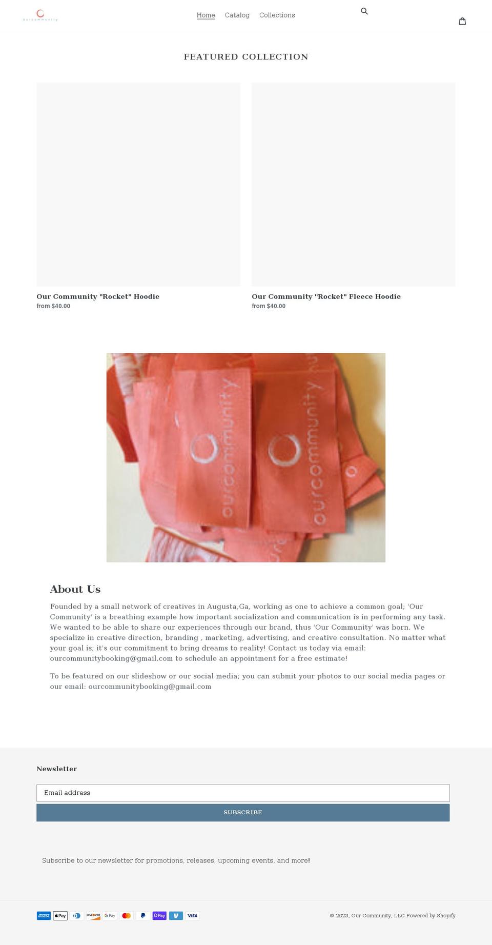 ourcommunity.company shopify website screenshot