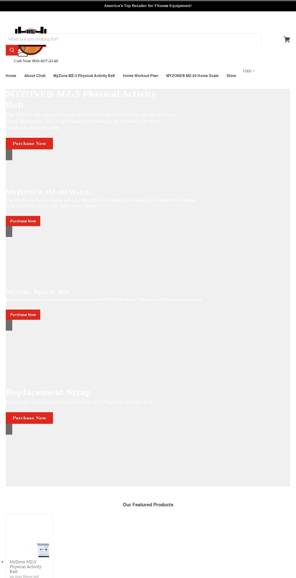 ourfitnessproducts.com shopify website screenshot