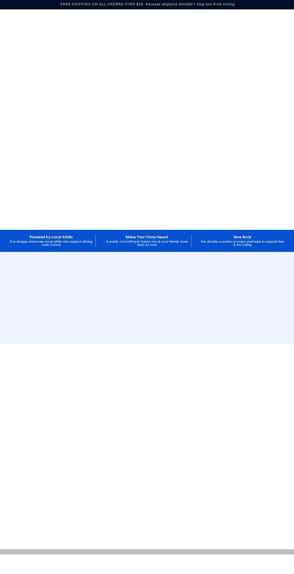 ourfuturewevote.com shopify website screenshot