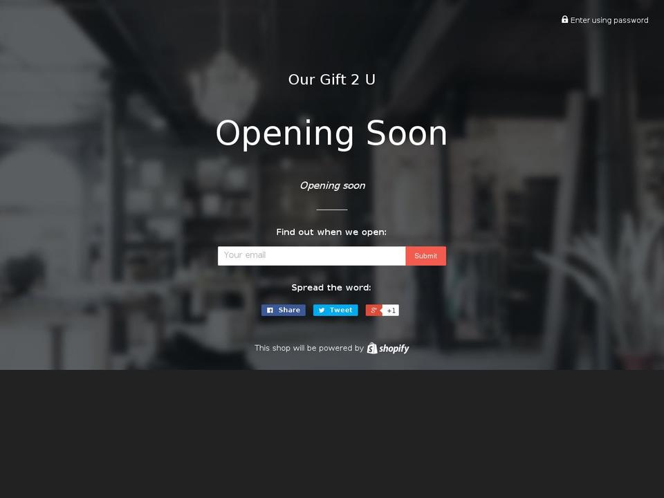 ourgift2u.com shopify website screenshot