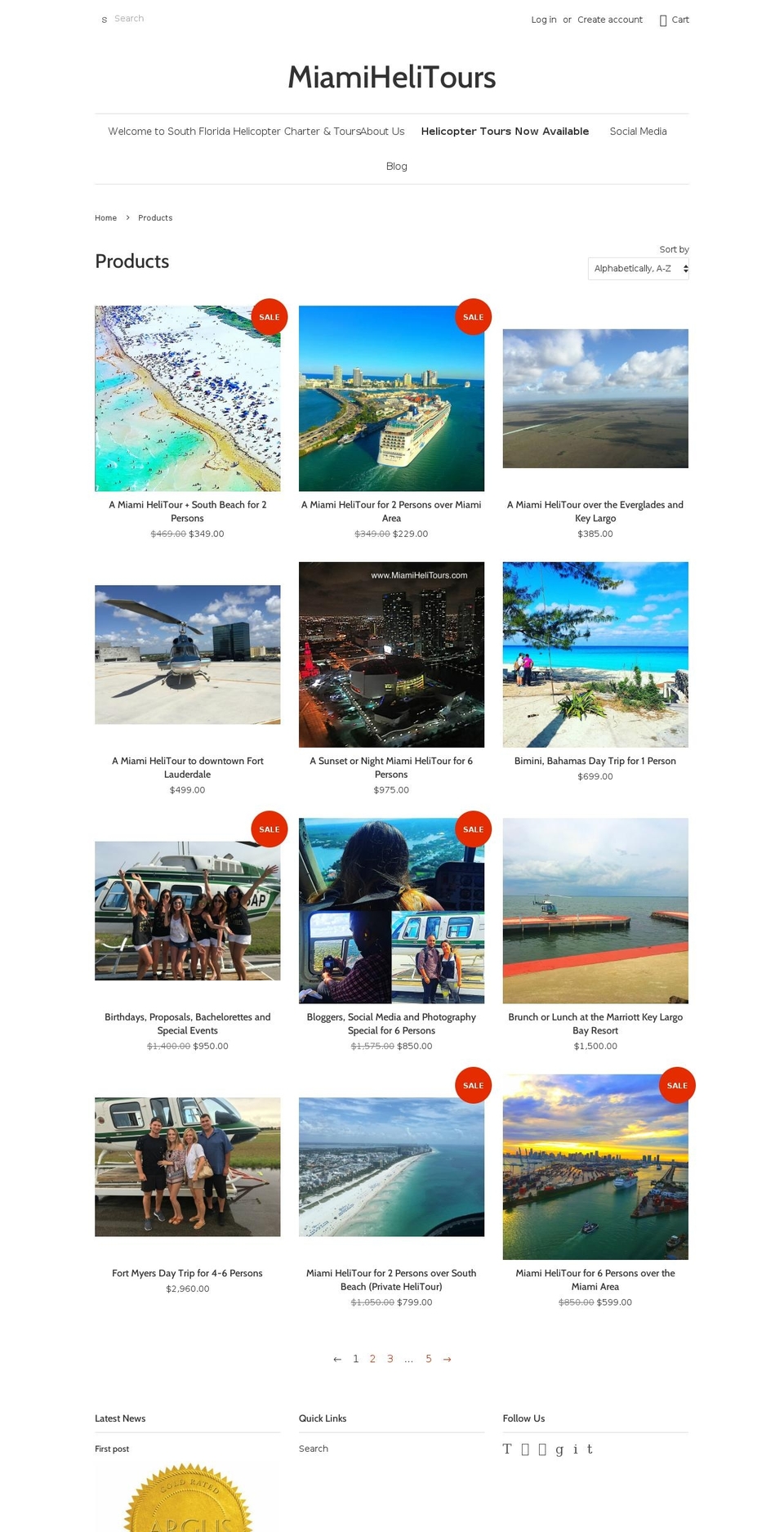 ourhelistore.com — Shopify storefront screenshot