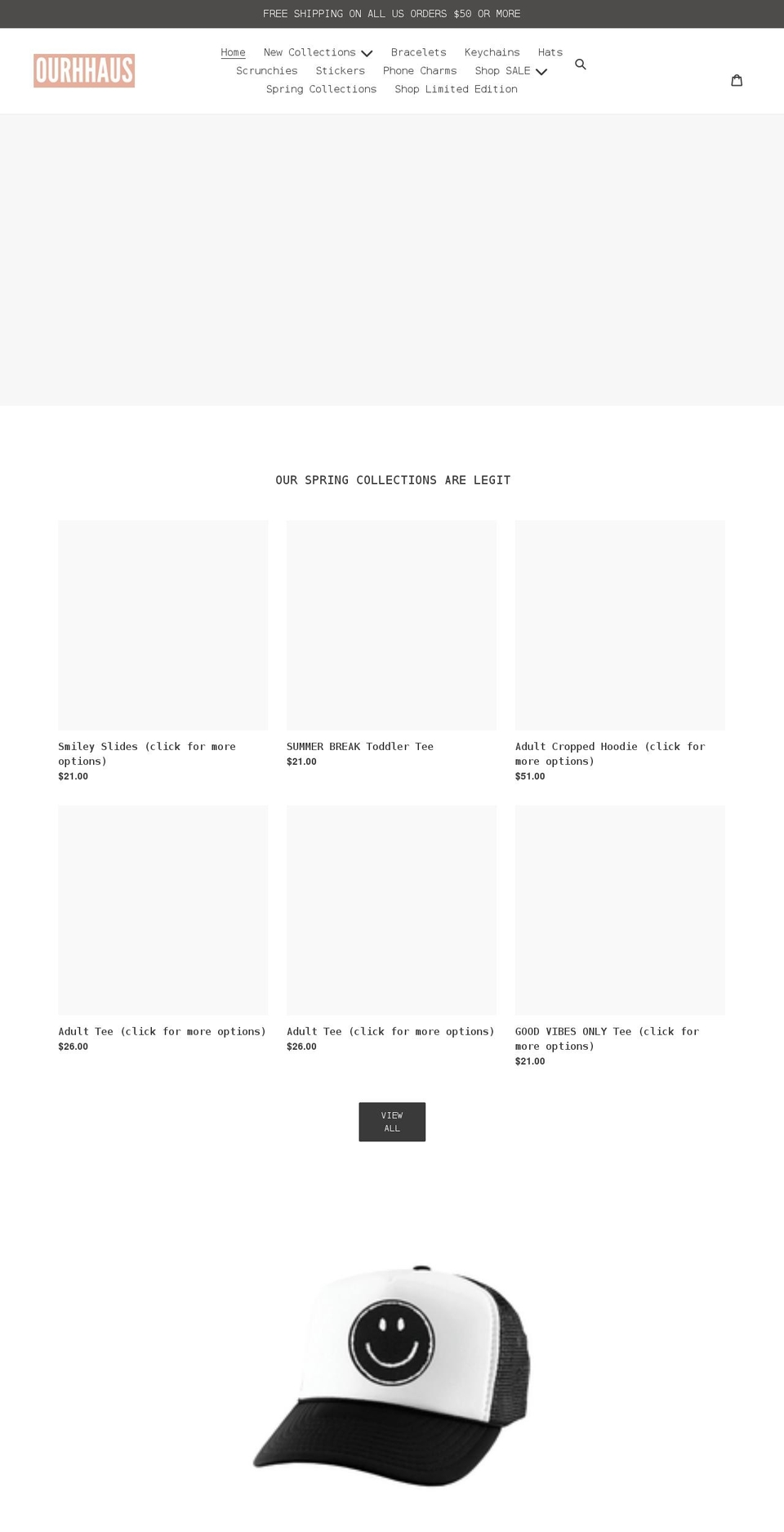 ourhhaus.com shopify website screenshot