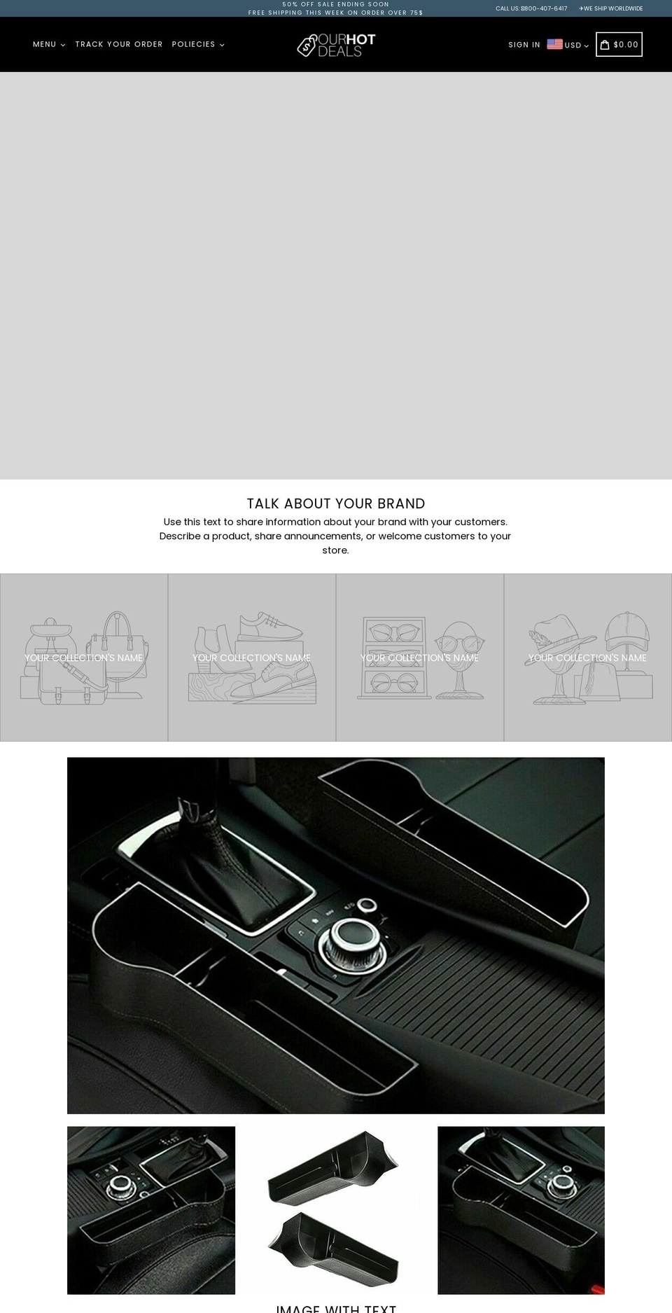 ourhotdeals.com shopify website screenshot