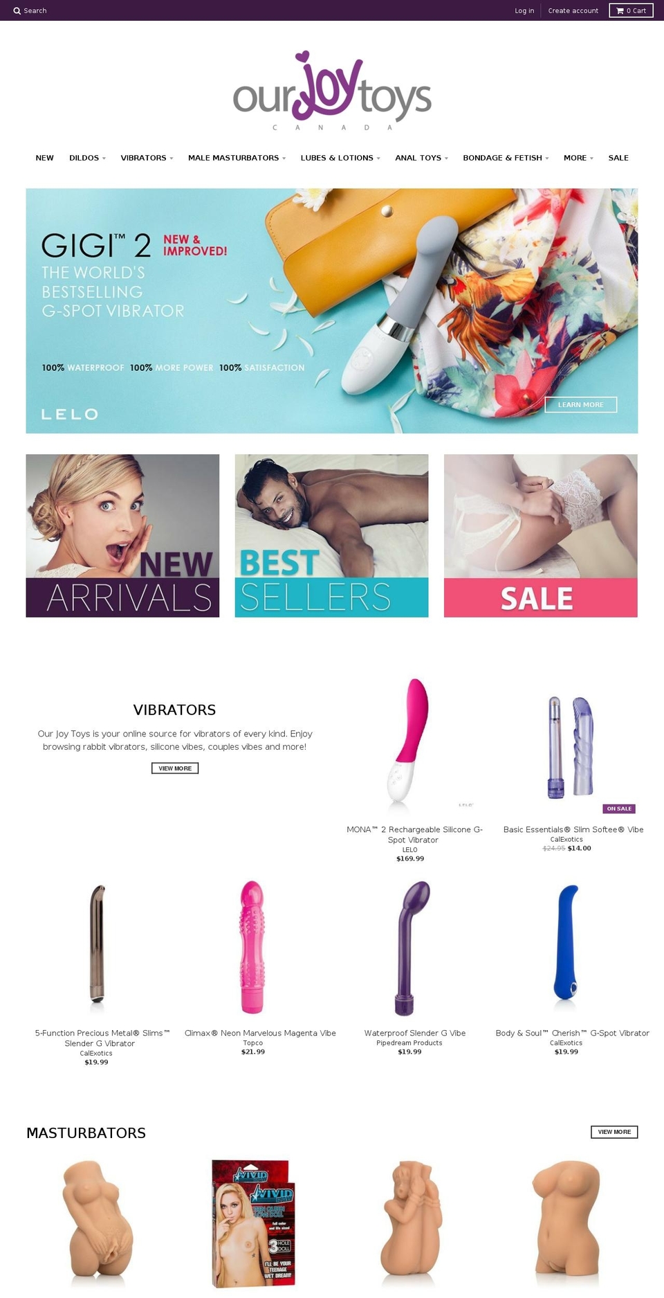 ourjoytoys.ca shopify website screenshot