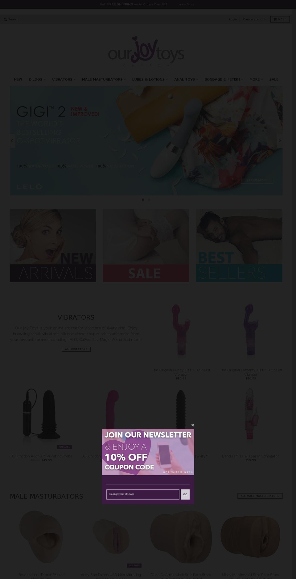 ourjoytoys.com shopify website screenshot