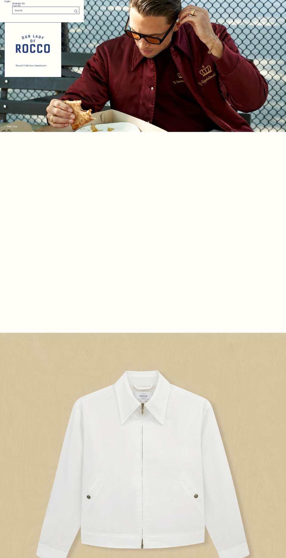 ourladyofrocco.com shopify website screenshot