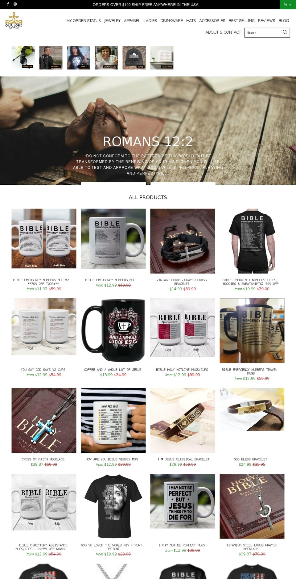ourlordstyle.com shopify website screenshot