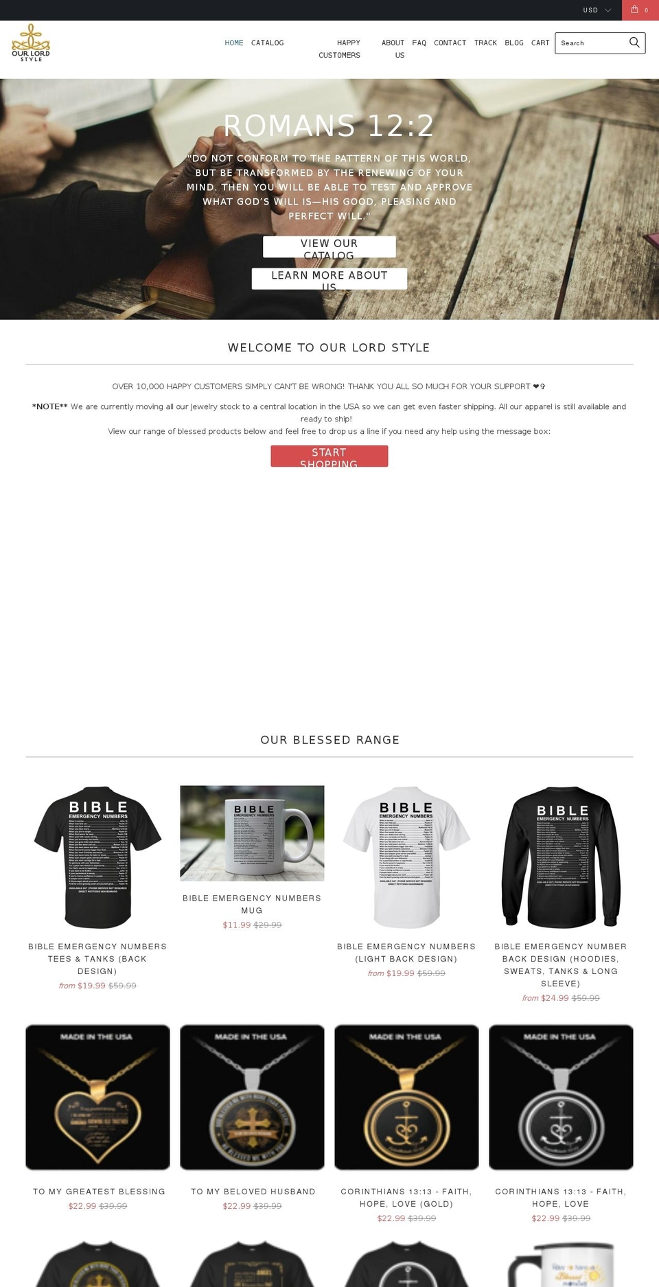 ourlordstyles.com shopify website screenshot
