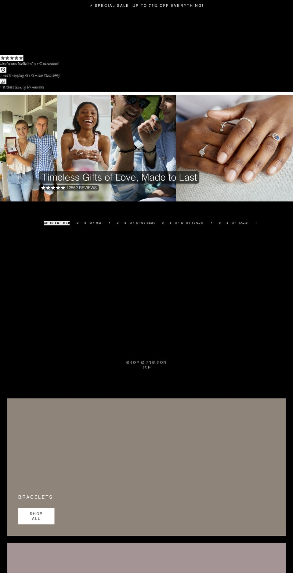 ourlovegifts.com shopify website screenshot