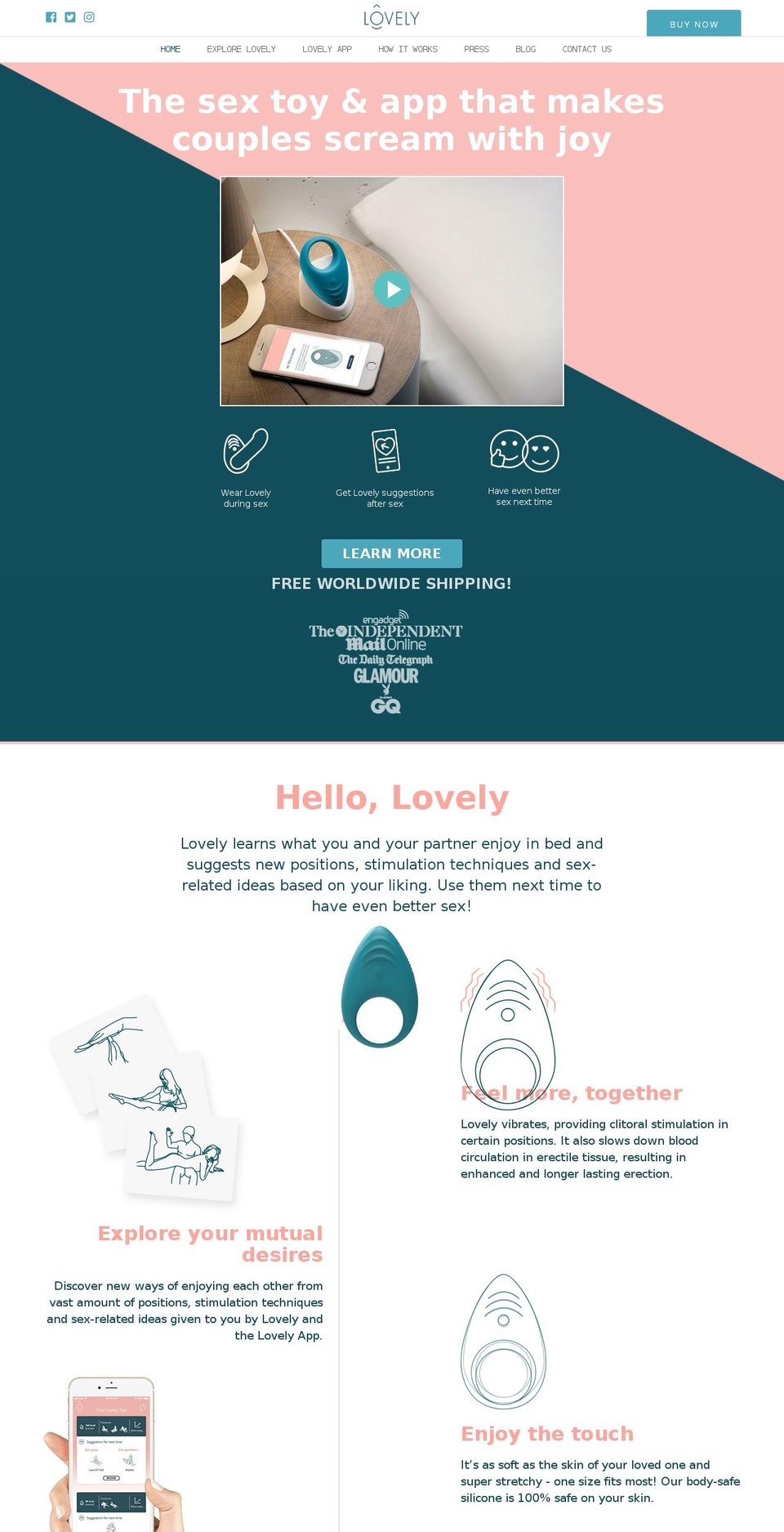 ourlovely.com — Shopify storefront screenshot