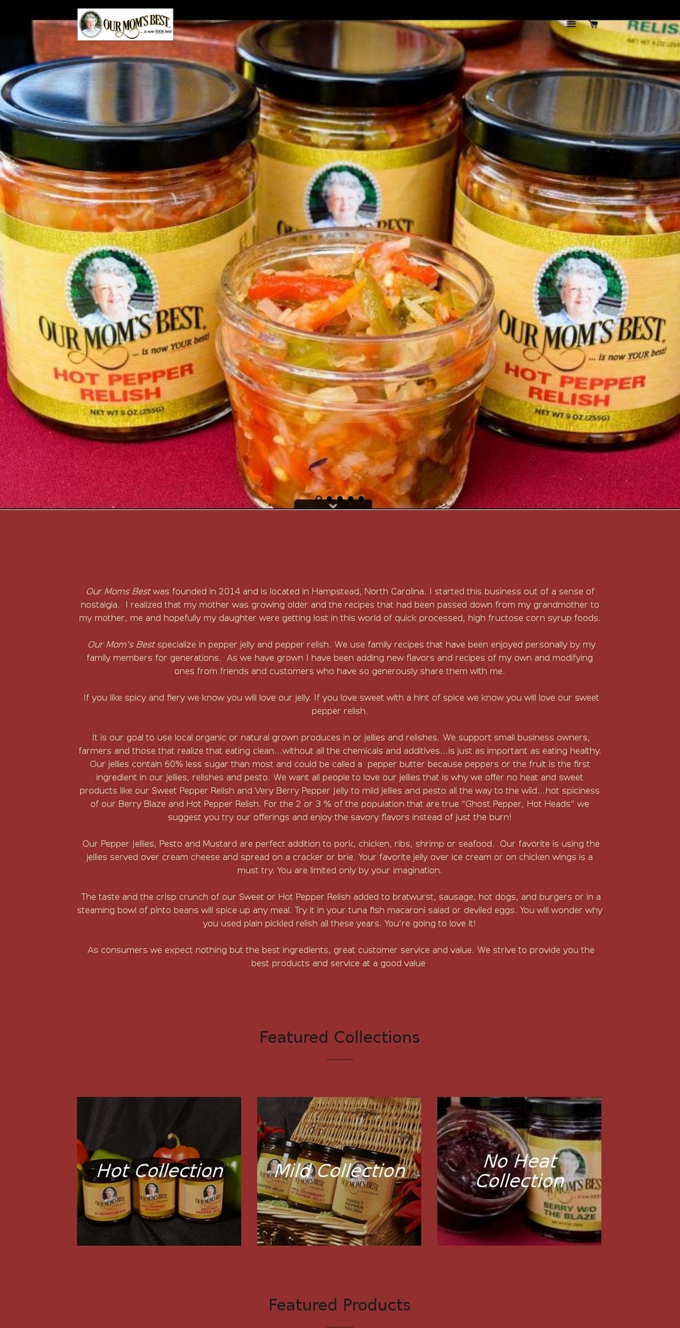 ourmomsbest.com — Shopify storefront screenshot