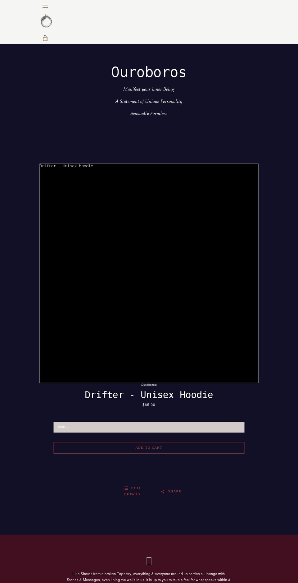 ouroborou.com shopify website screenshot