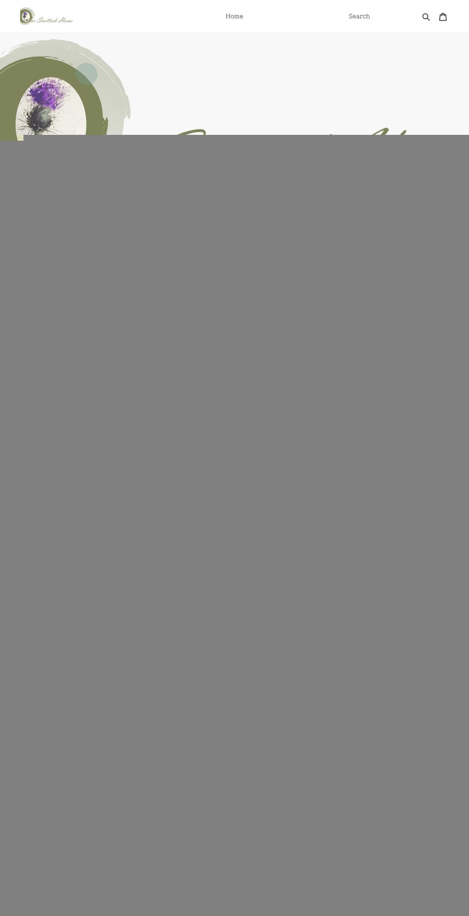 ourscottishhome.net shopify website screenshot