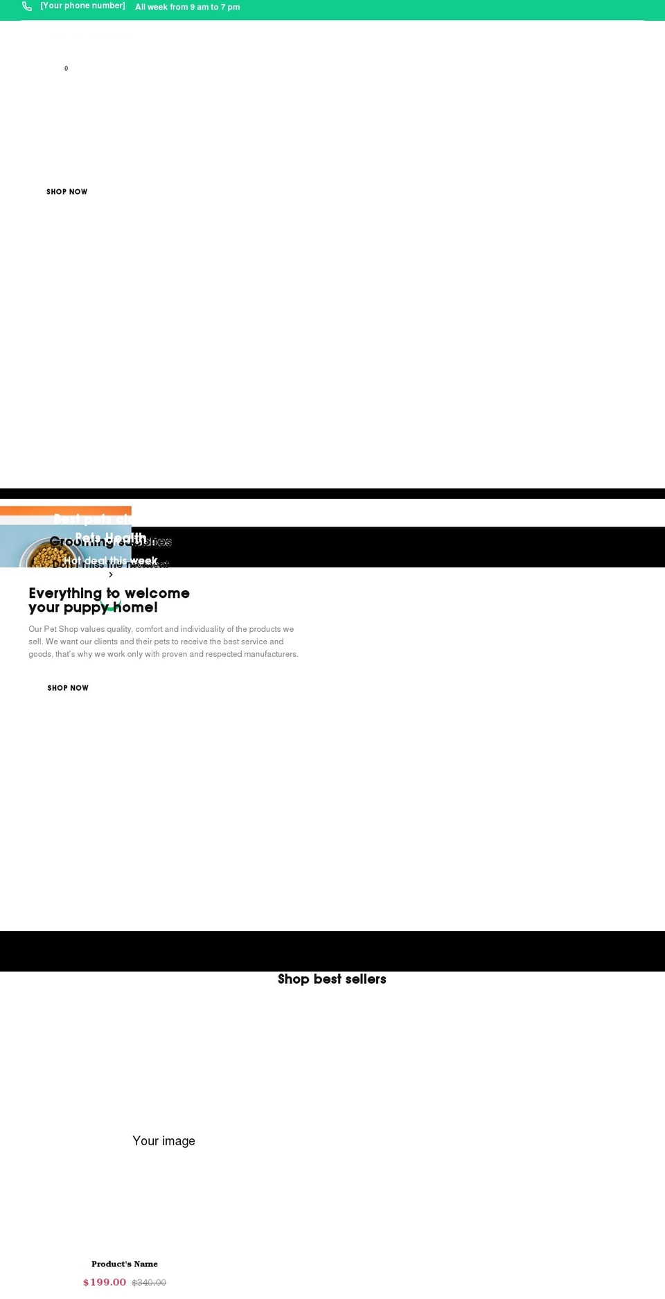 Diamond vip pet store Shopify theme site example ourshoppingcentre.com