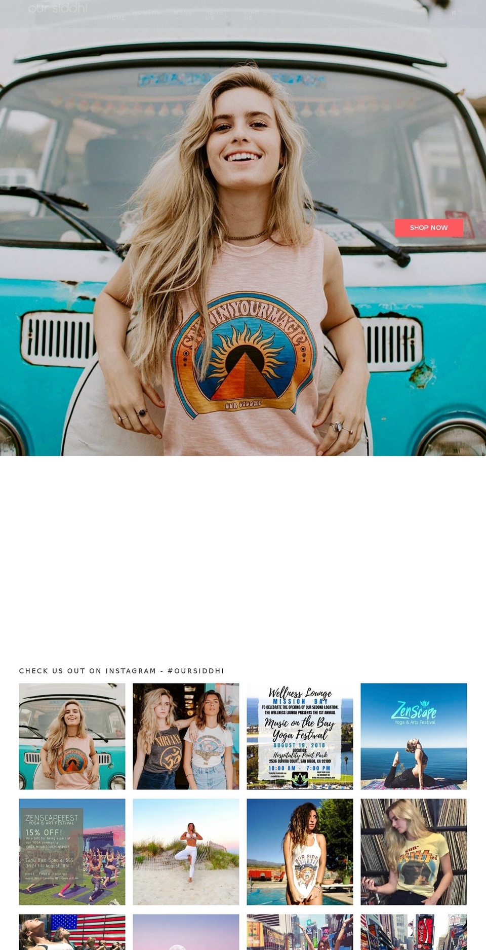 oursiddhi.com shopify website screenshot