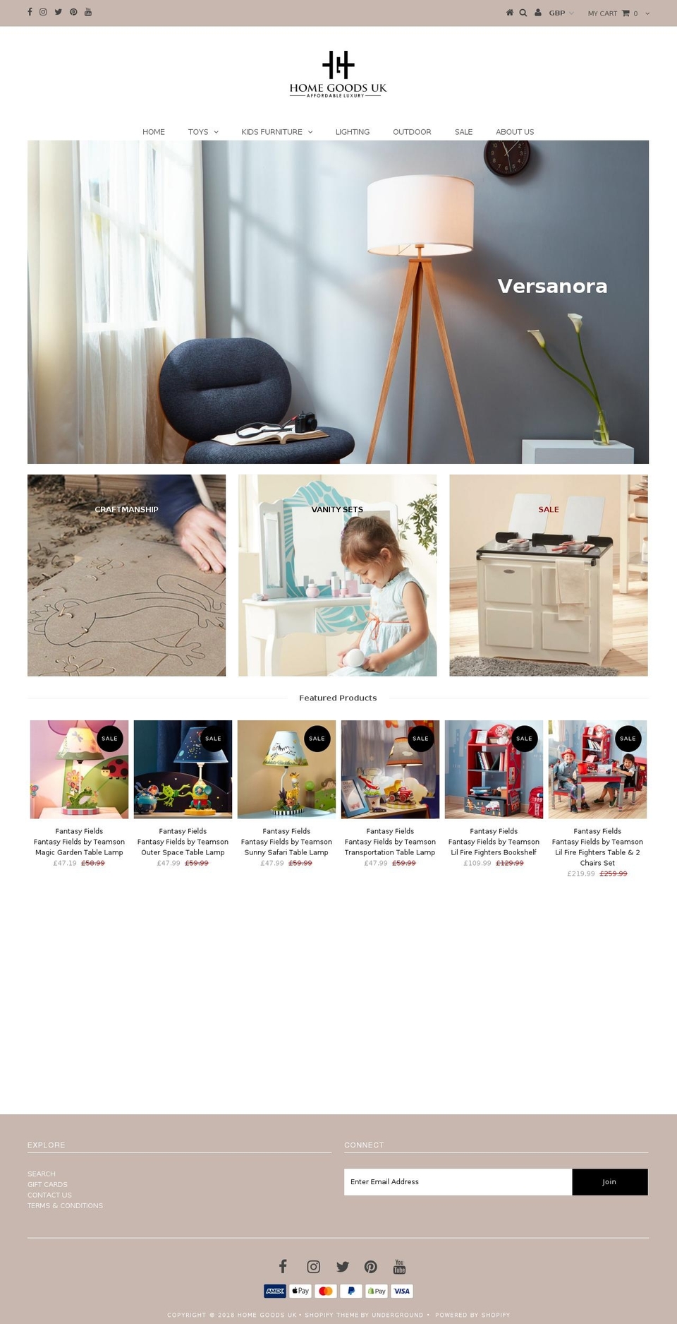 ourtimetoys.com — Shopify storefront screenshot