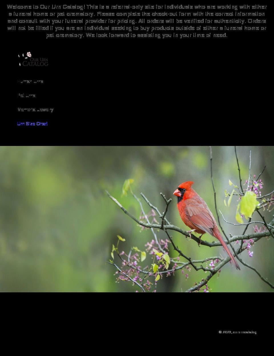 oururncatalog.com shopify website screenshot