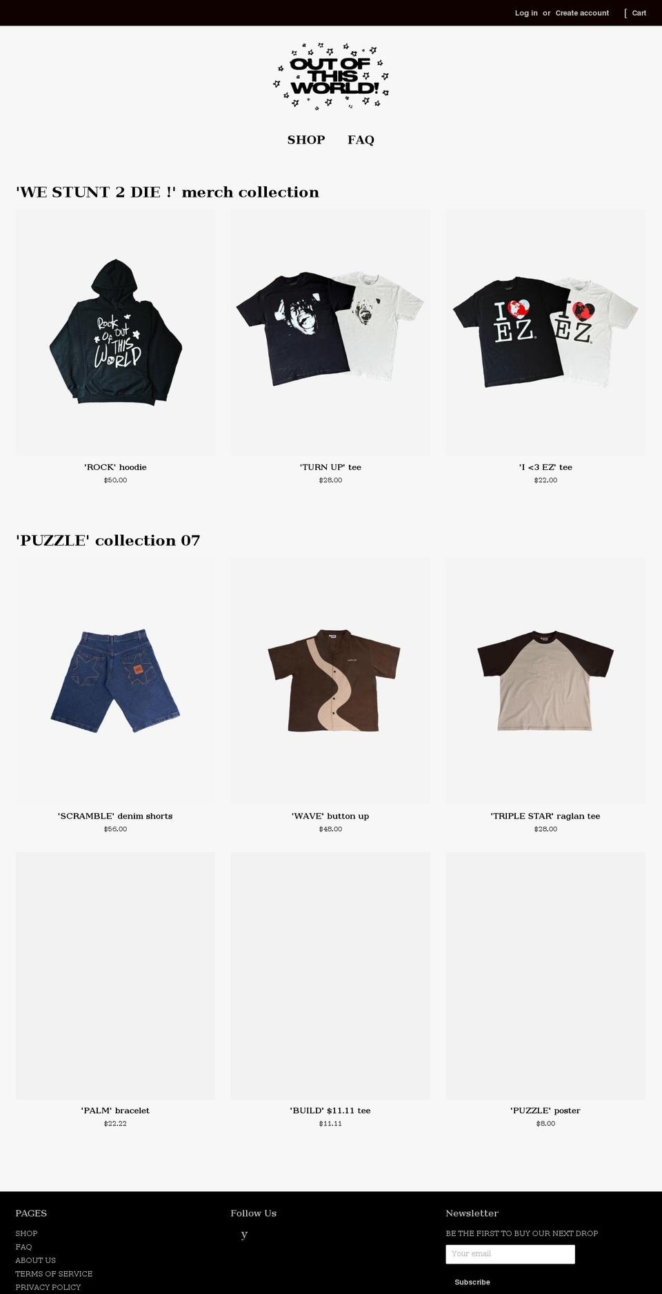 out-of-this-world-1.myshopify.com shopify website screenshot