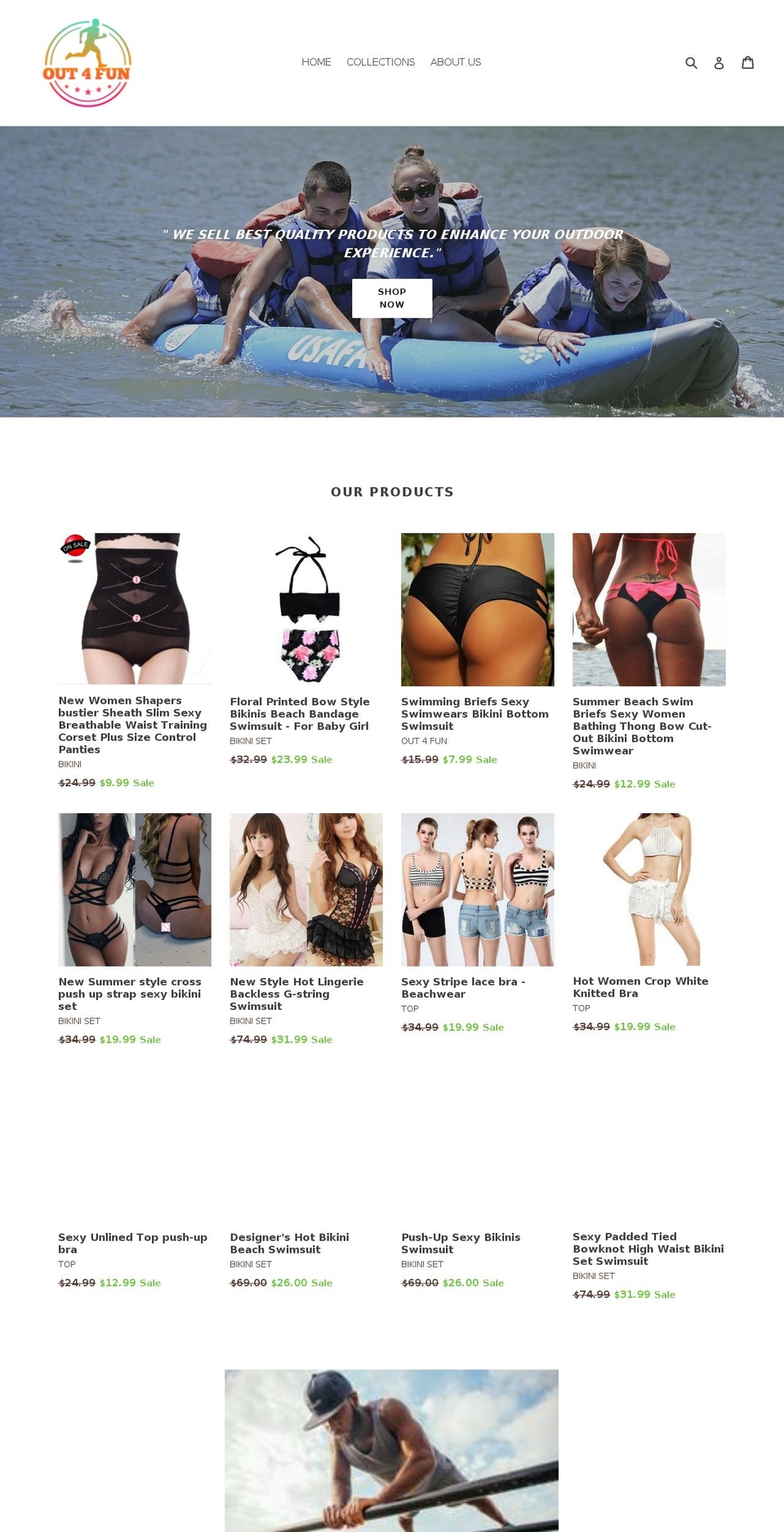 out4fun.org shopify website screenshot
