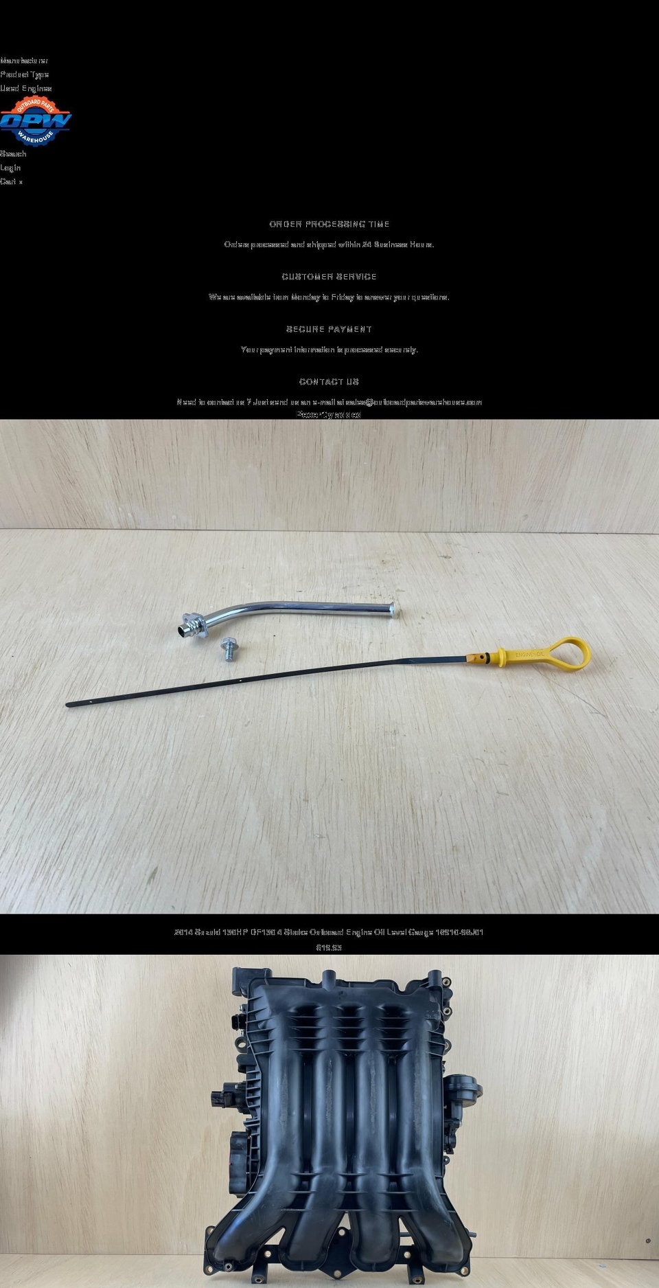 outboardpartswarehouse.com shopify website screenshot
