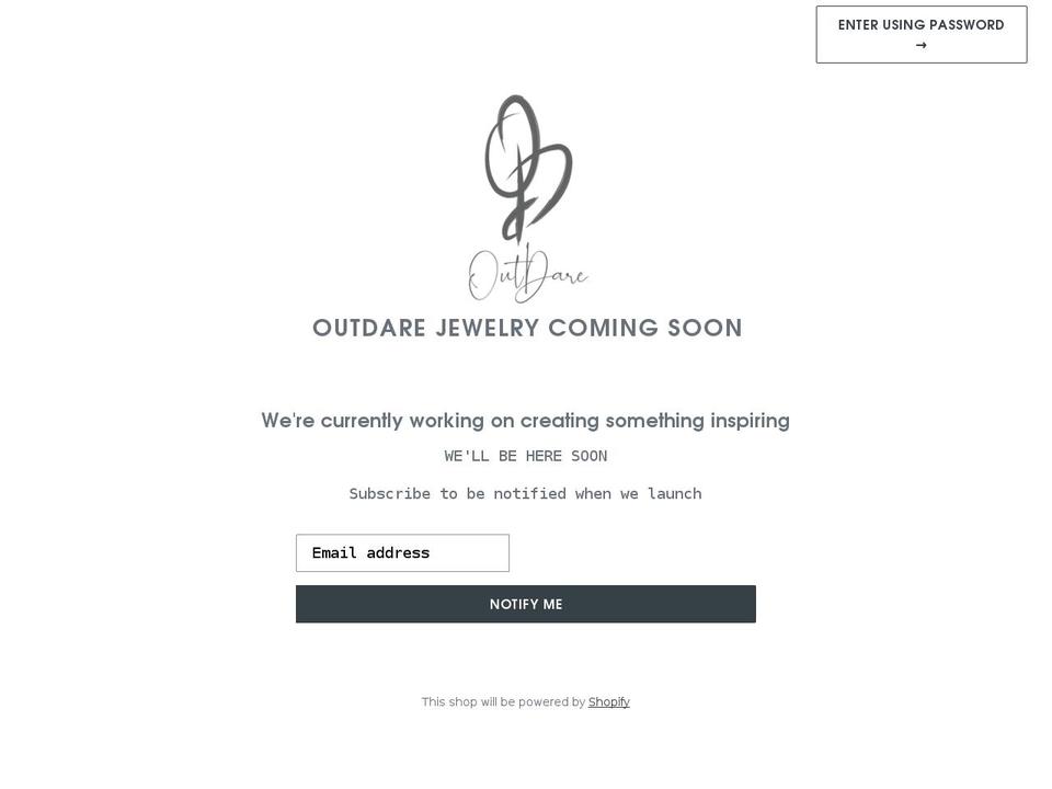 outdarejewelry.com shopify website screenshot