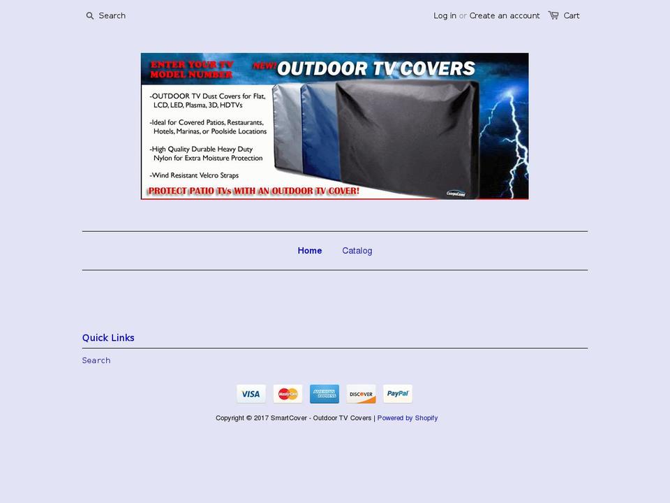 outdoor-tvcover.com shopify website screenshot