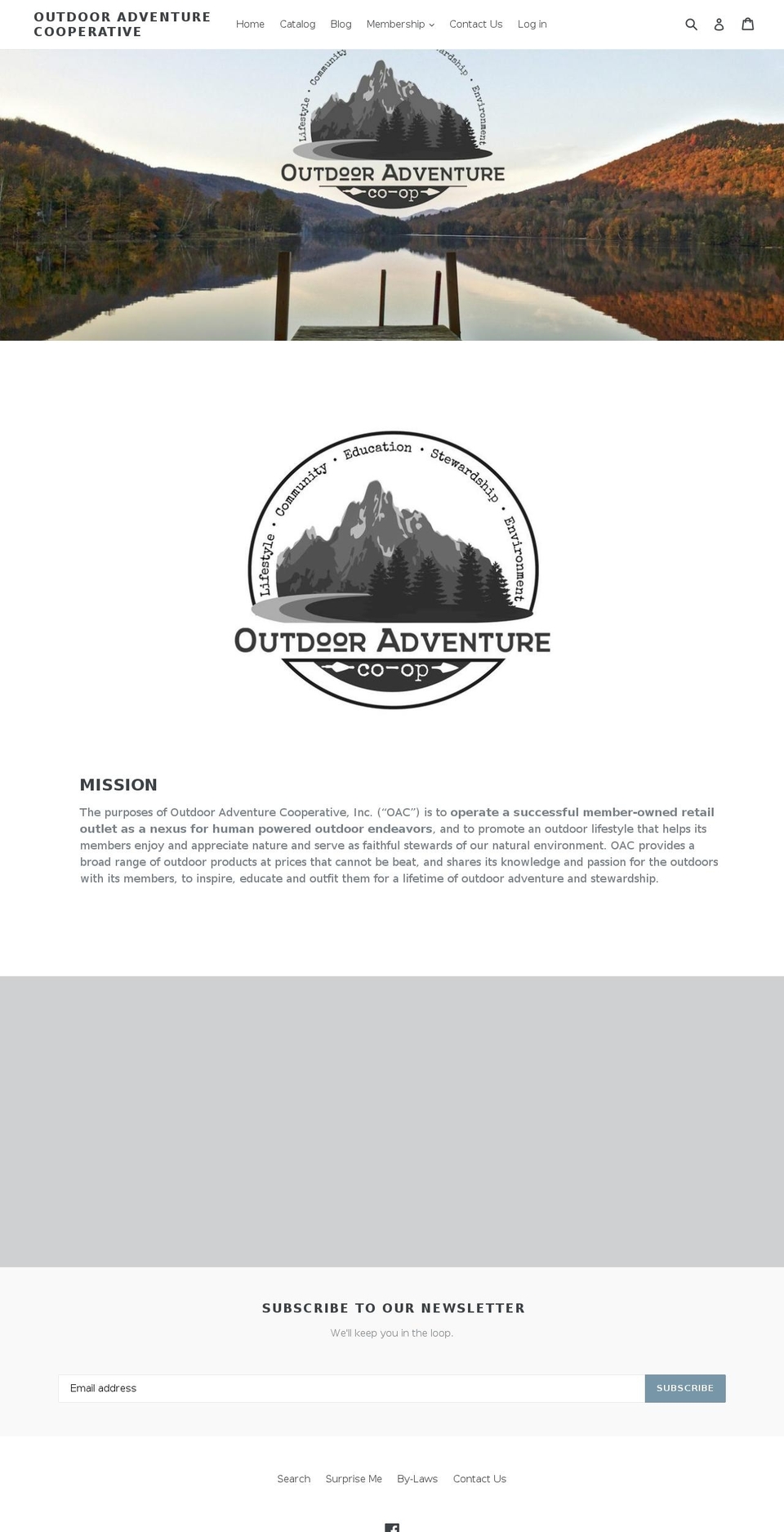 outdooradventure.coop shopify website screenshot