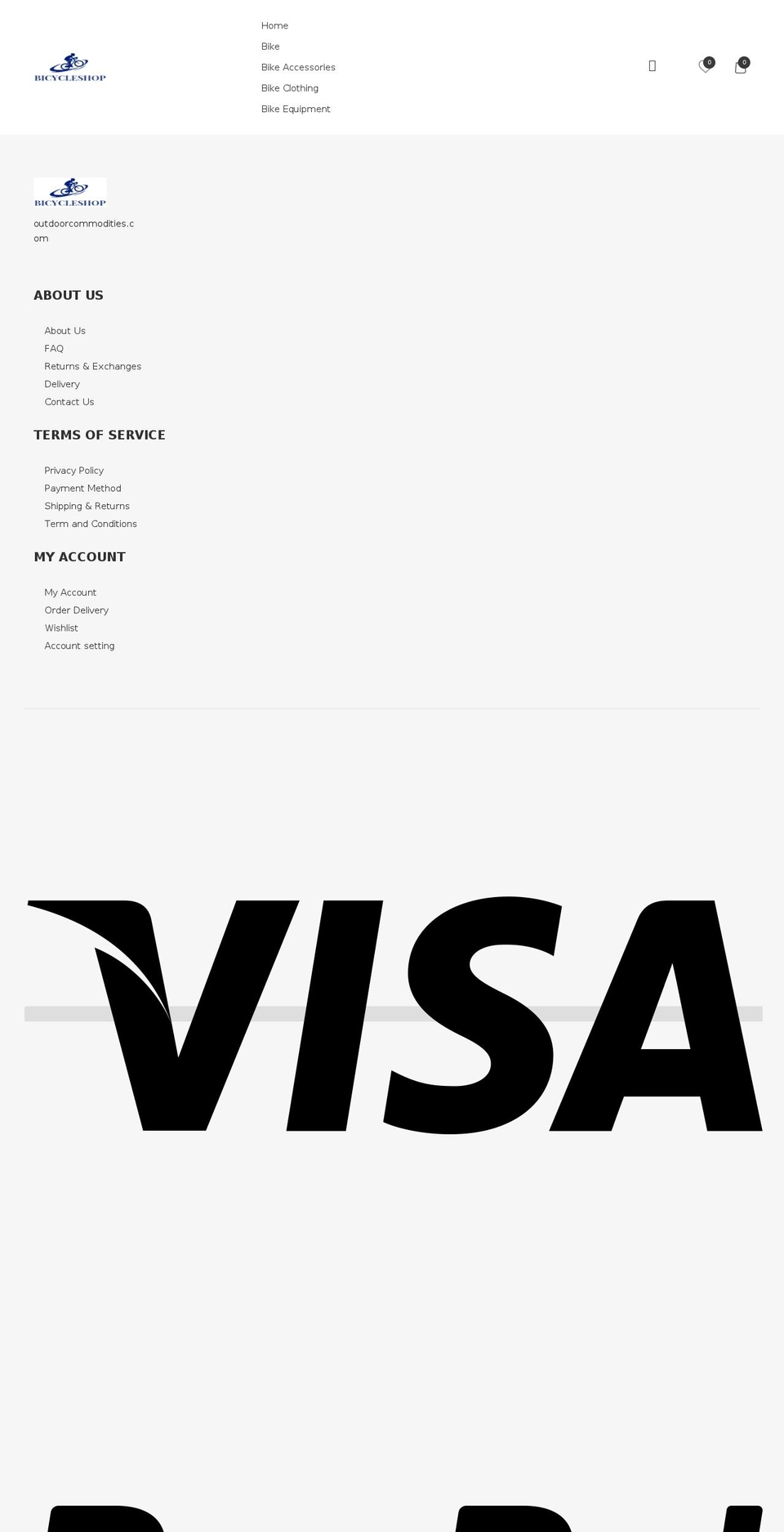 outdoorcommodities.com — Shopify storefront screenshot