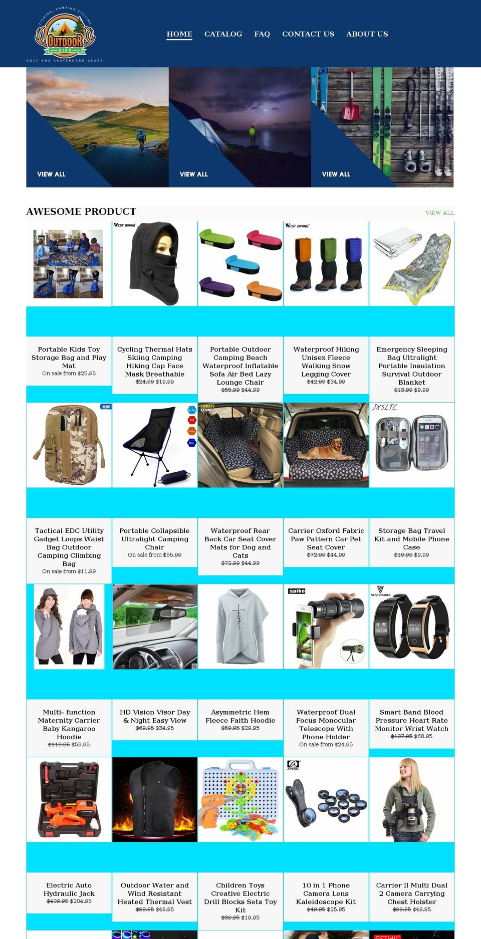 outdoordibs.com shopify website screenshot