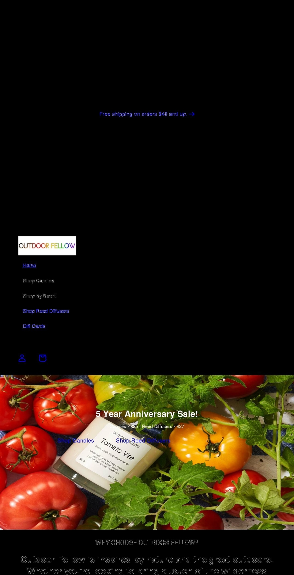 outdoorfellow.com shopify website screenshot
