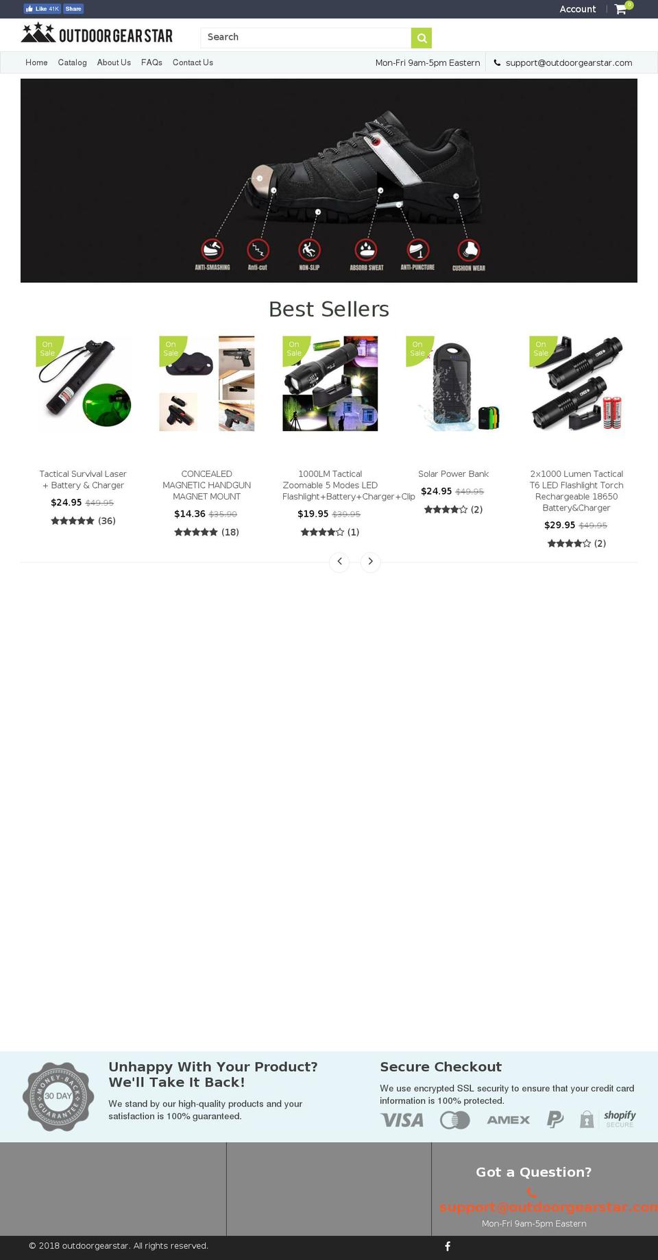 outdoorgearstar.com shopify website screenshot