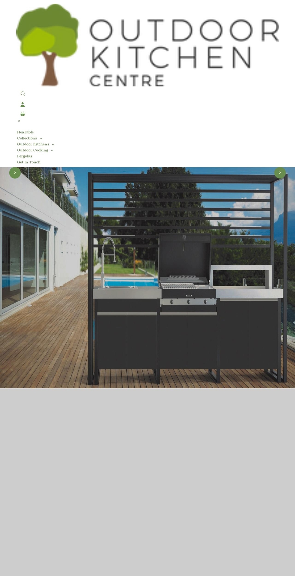 outdoorkitchencentre.co.uk shopify website screenshot