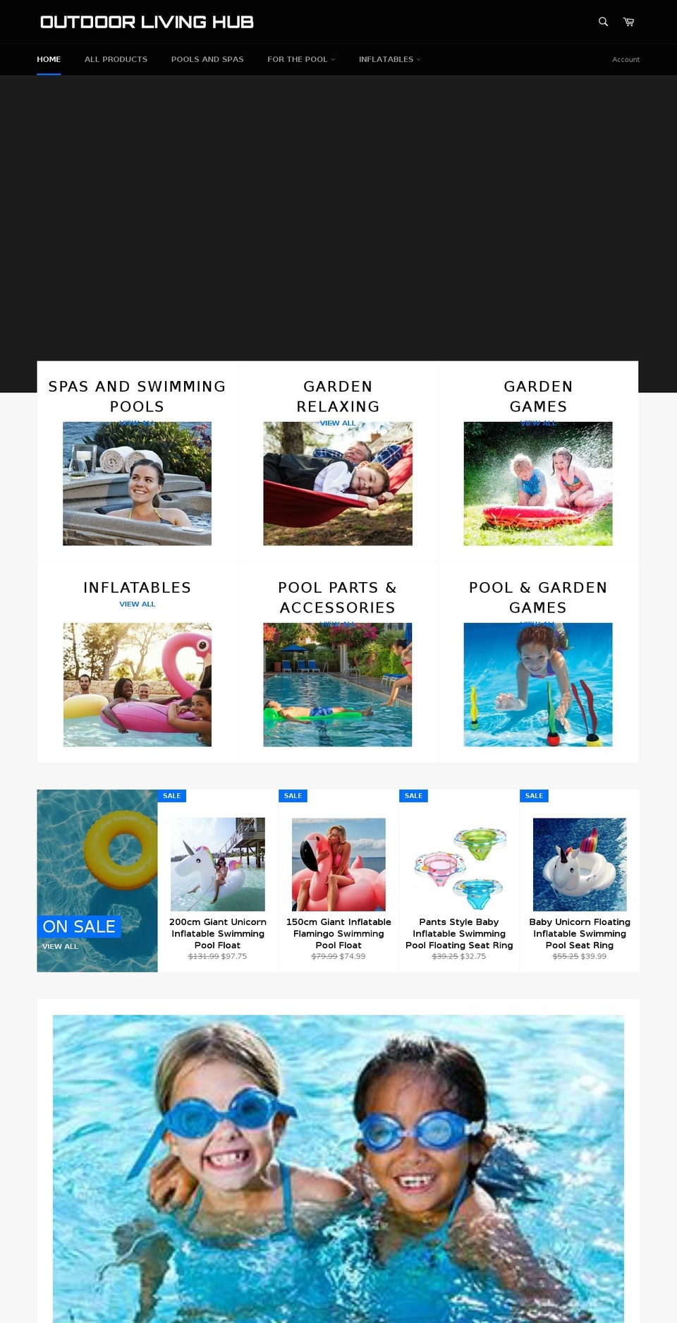 outdoorlivinghub.com — Shopify storefront screenshot
