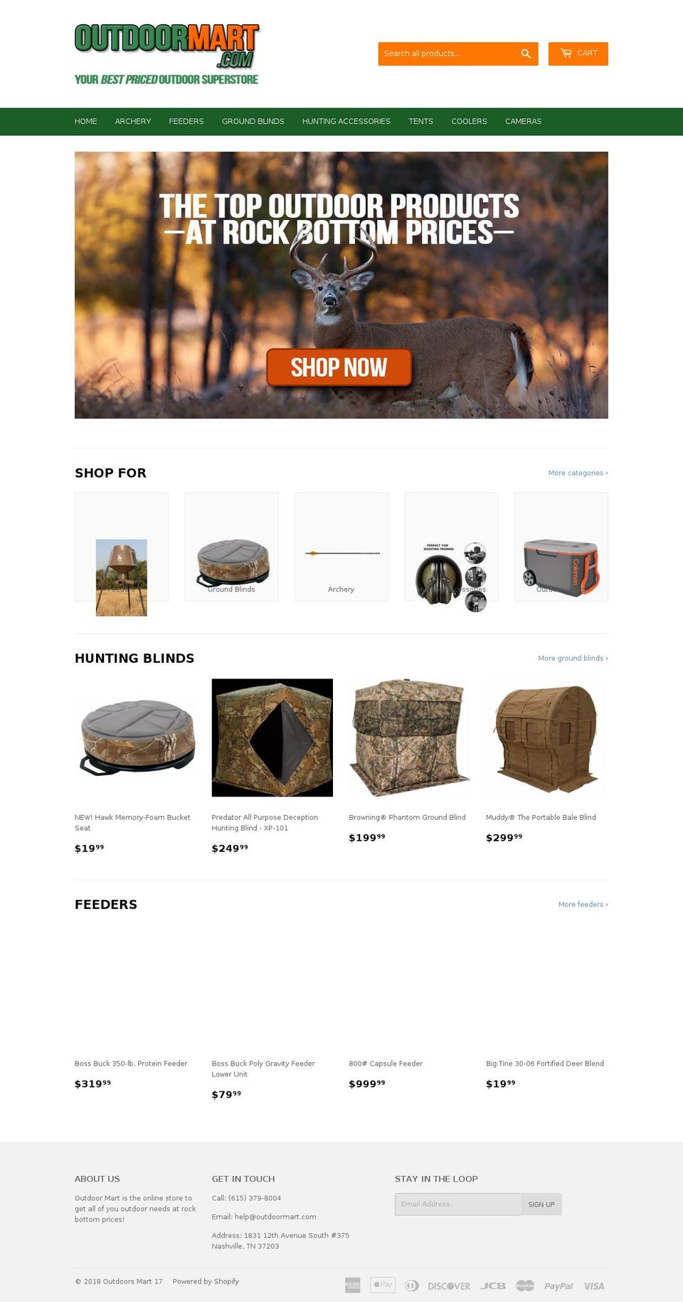 outdoormart.com — Shopify storefront screenshot