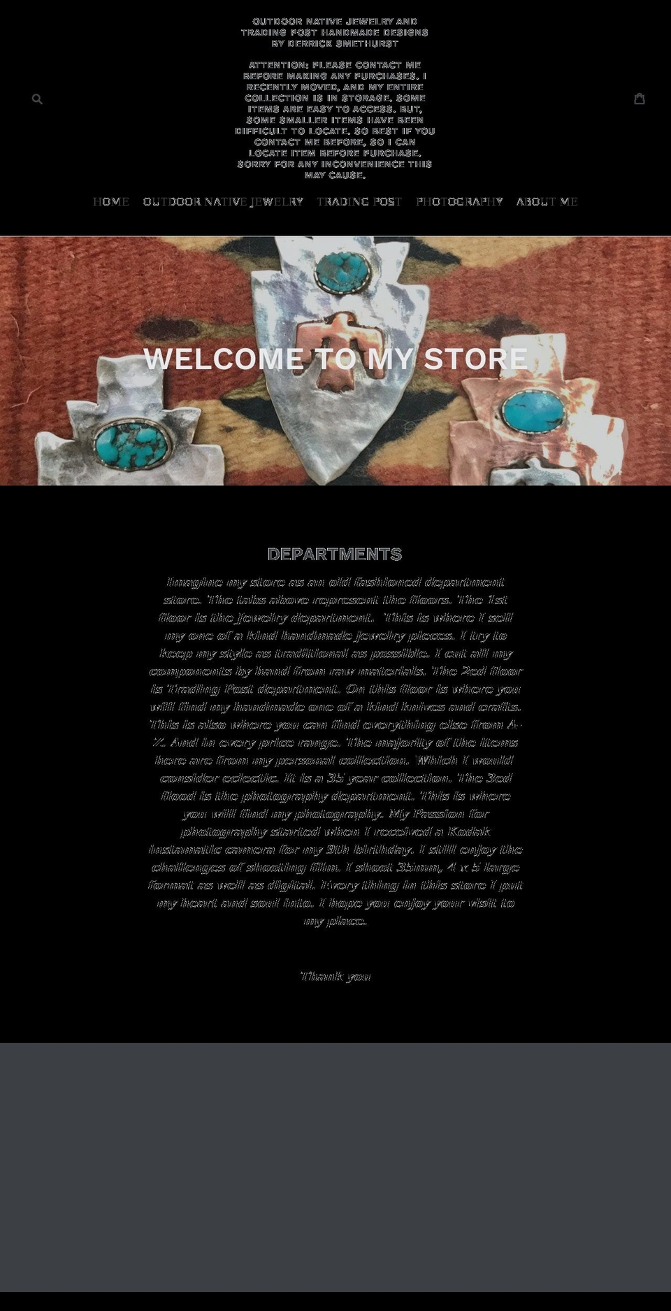 outdoornativejewelry.com — Shopify storefront screenshot