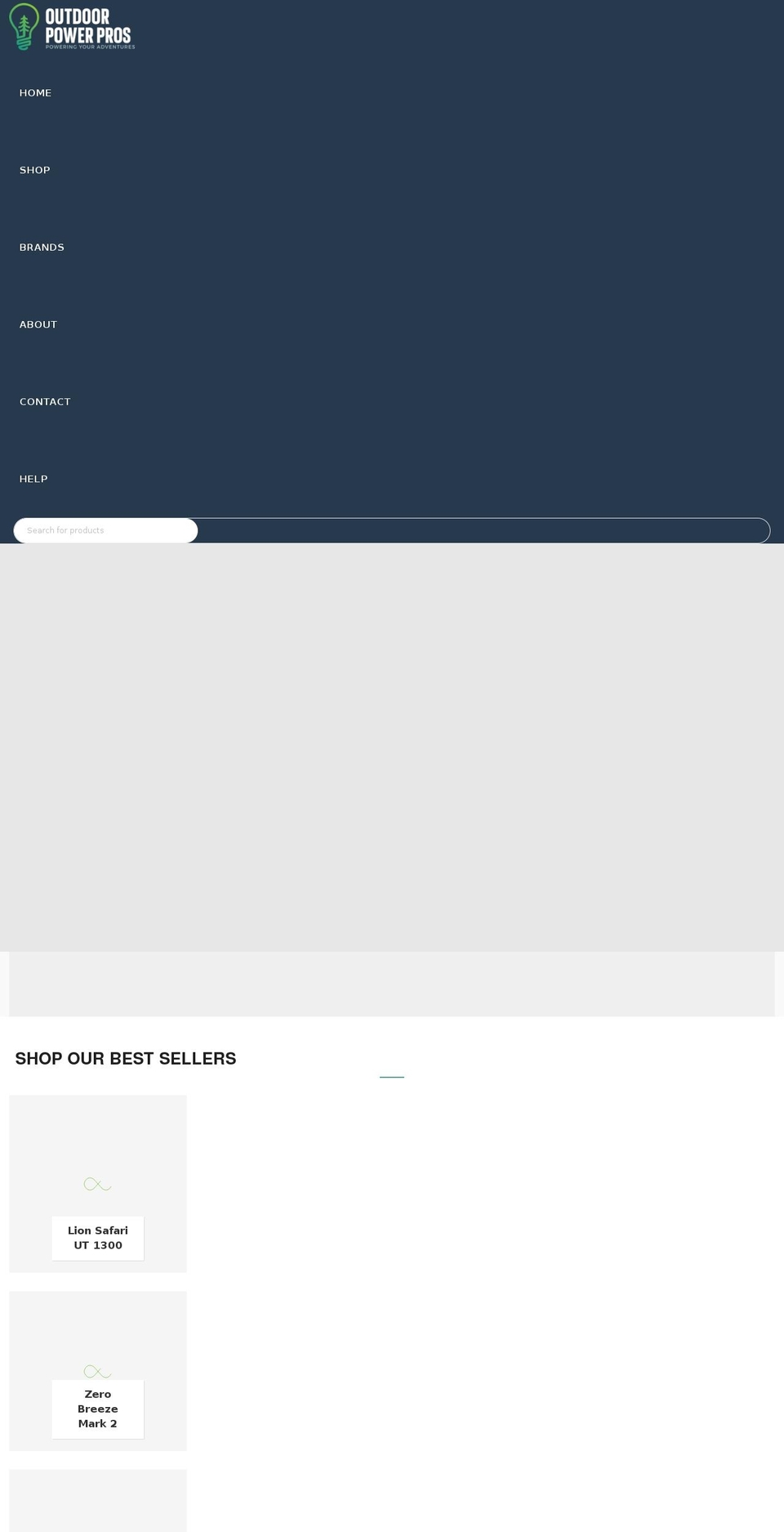 outdoorpowerpros.com shopify website screenshot