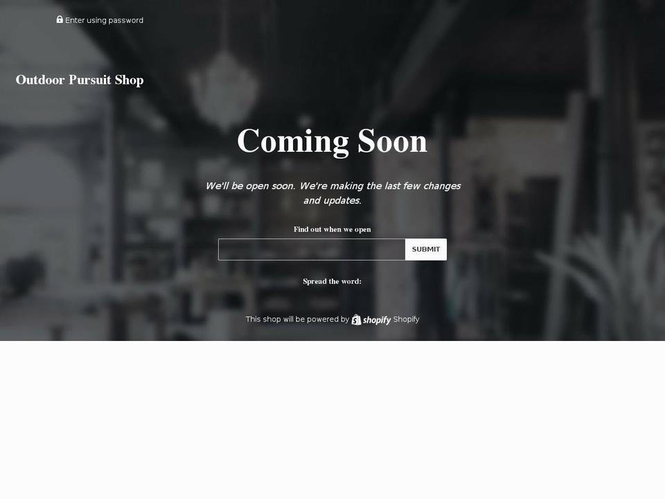 outdoorpursuit.net shopify website screenshot