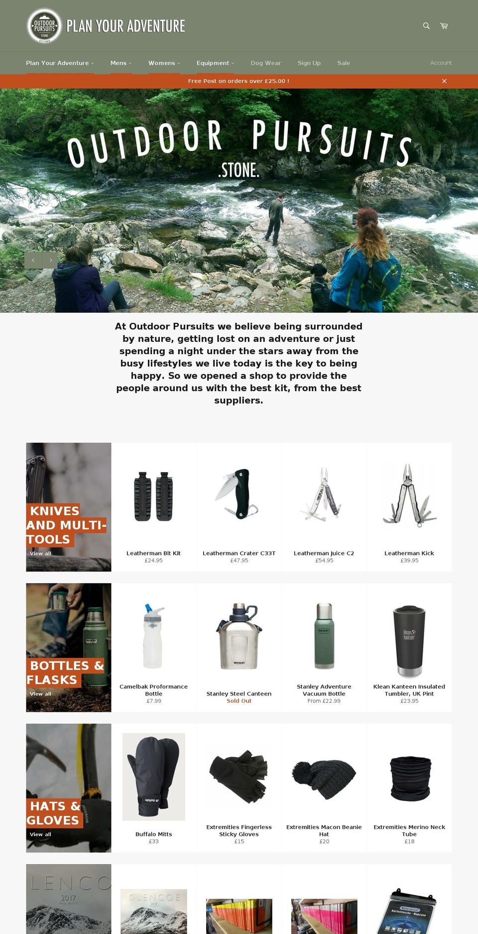 outdoorpursuitsstone.com shopify website screenshot