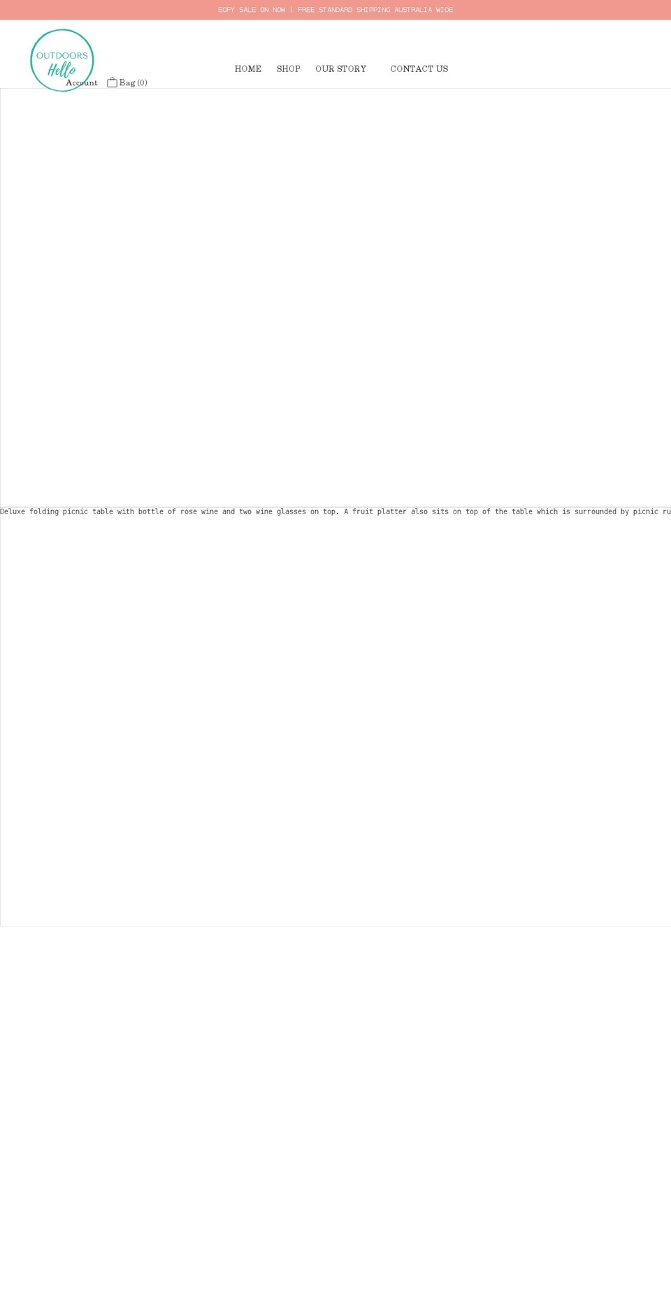 outdoorshello.com.au shopify website screenshot